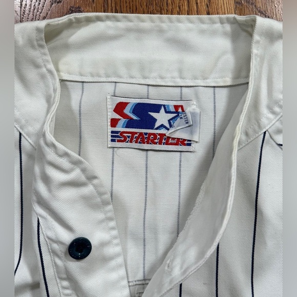 Vintage Starter Georgetown University Pinstripe Jersey (Size XL) - Picture 4 of 4
